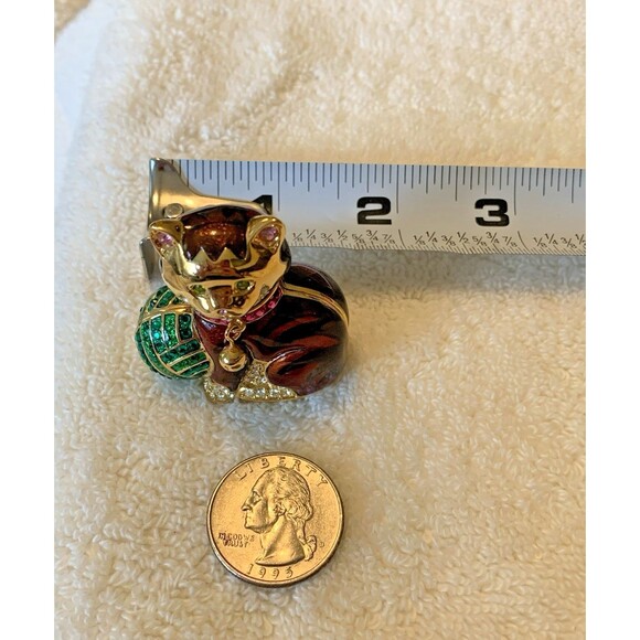 Estee Lauder Judith Leiber Cuddly Kitten Solid Perfume Compact 2004 RARE - Picture 11 of 11